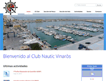Tablet Screenshot of clubnauticvinaros.com
